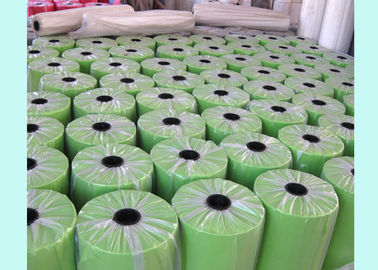 Tela de tecelagem não Rolls da mobília dos PP do verde de Spunbond para biodegradável