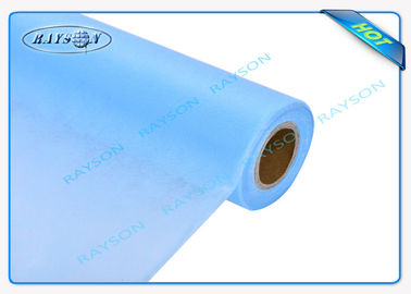 Tela de tecelagem não azul 40GSM/branca descartável da mobília anti-bacteriana para o uso médico