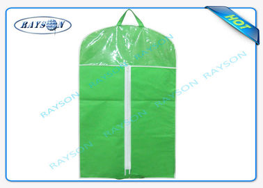 Dobra amigável de Eco abaixo dos sacos de vestuário do zíper dos sacos da tela não tecida recicláveis