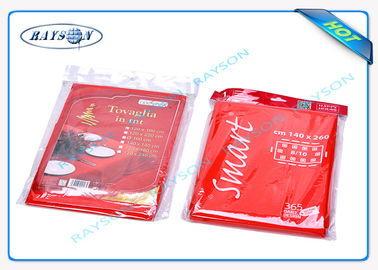 Quadrado vermelho/polipropileno 100% descartável redondo do Virgin das toalhas de rosto