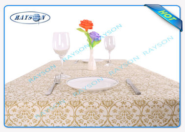 Multi - toalha de mesa não tecida descartável dos PP da cor com projeto impresso