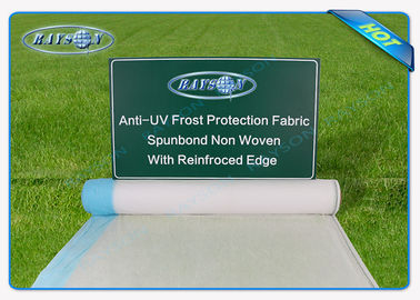 esteira Anti-UV transparente larga do controle de ervas daninhas de 25.6m para a tela agrícola, branca da paisagem