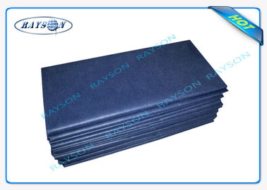 Folha de cama descartável azul Carry Paper Bedsheet fácil da higiene da clínica/hotel