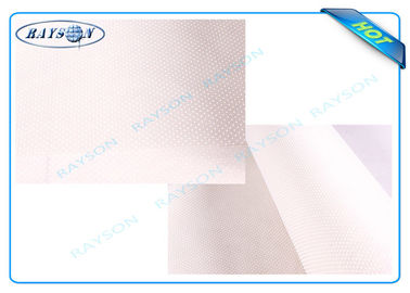 tela branca ou cinzenta de 160cm-240cm dos PP da mobília de tecelagem não com PVC Dot Used como as cobertas inferiores do sofá ou do colchão