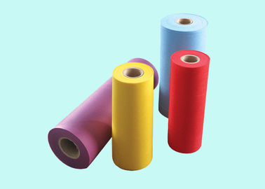 Recicl materiais Waterproofing não tecidos coloridos de Rolls da tela dos PP Spunbond