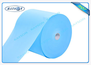 Tela não tecida branca/azul de 70 gramas da cor 47cm da largura dos PP para a tampa da mola de caixa