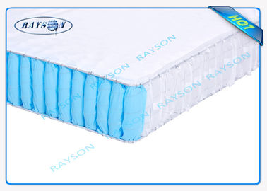 Tela não tecida branca/azul de 70 gramas da cor 47cm da largura dos PP para a tampa da mola de caixa
