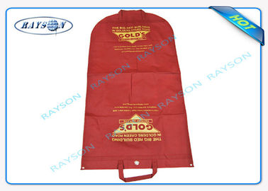 Os bens dos sacos da tela não tecida personalizaram a tampa não tecida impressa do terno com o zíper para o uso e a venda a retalho da casa