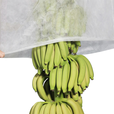 sacos não tecidos UV não tecidos da banana da tampa da agricultura 17gram que cortam 100pcs pelo saco de plástico