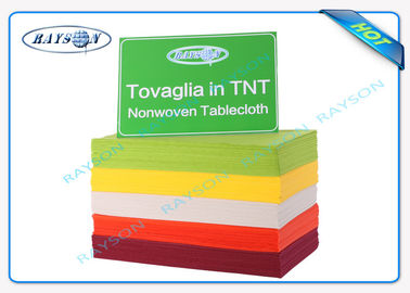 Toalha de mesa em tamanho não tecida vermelha Shinning 100cm x 100cm dos materiais da cor