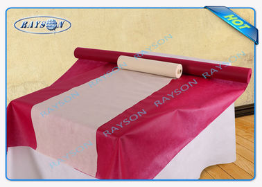 Toalhas de mesa não tecidas pequenas descartáveis não tecidas impressas da tela de Spunbond PP do rolo da tampa de tabela de TNT