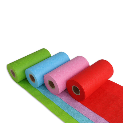 Tecido de embrulho não tecido spunbond em relevo respirável em diversas cores