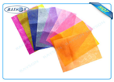 Virgin 100% PP Spunbond tecido não envolvendo a tela para a embalagem da flor com várias cores