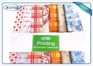 Pringting e sem imprimir 45 toalhas de mesa não tecidas da tela GR/50Gr/70Gr que cortam a embalagem