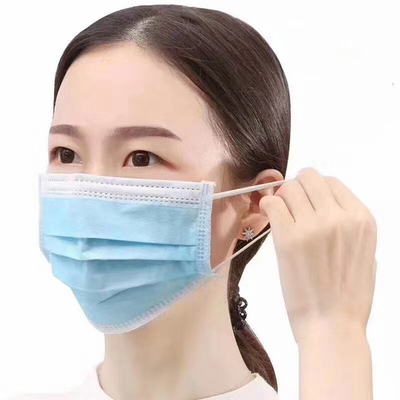 Polipropileno 100% Spunbond não tecido para a máscara protetora azul médica da cor