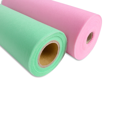 Folha de cama não tecida da tabela da massagem de Dispoable Spunbond com cor azul do rosa facial do furo