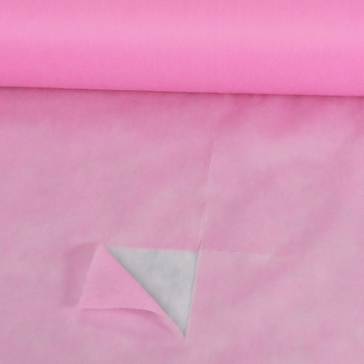 Folha de cama não tecida da tabela da massagem de Dispoable Spunbond com cor azul do rosa facial do furo