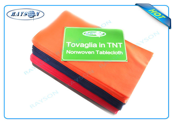 Toalha de mesa não tecida descartável do tamanho do corte para popular exterior de Resturant usado
